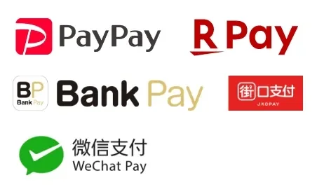 PayPay 楽天Pay bankpay  wechat pay 街口支付